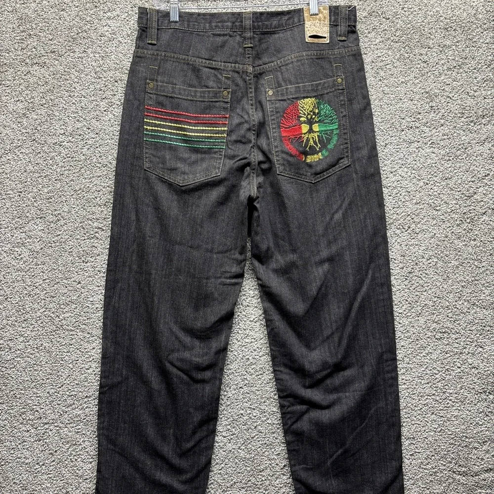 Vintage Y2K Akcess‎ Apparel Brown Bag relaxed straight denim Jeans 36x32 Skater
